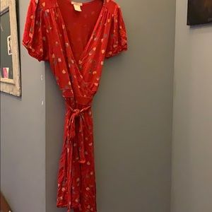 Soft, flowy wrap dress